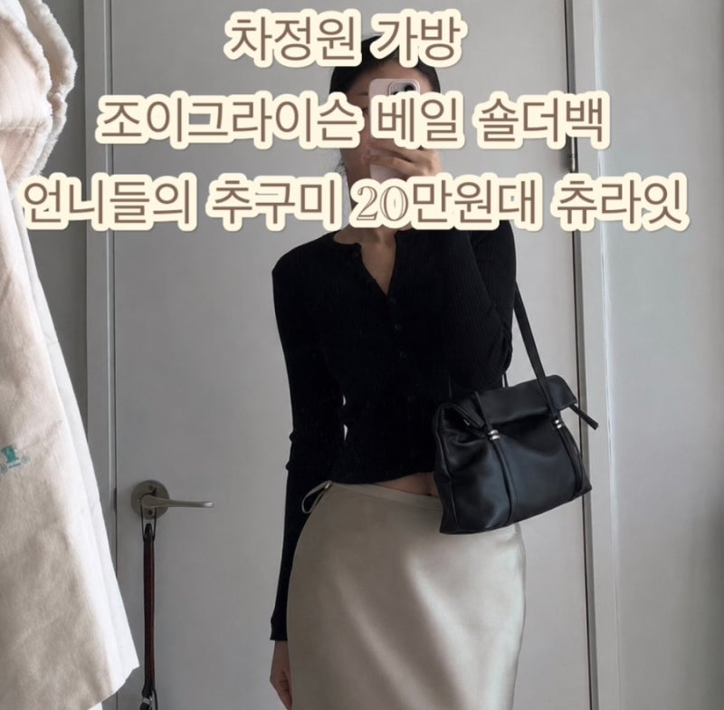 조이그라이슨 베일 숄더백 차정원 가방 언니들의 추구미 20만원대 츄라잇