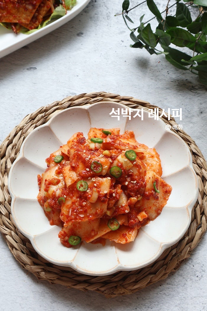 석박지 레시피 여름 깍두기 담그기