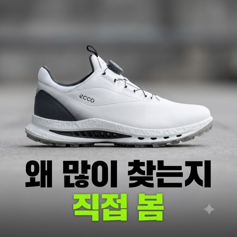 에코 골프화 남성 바이옴(BIOM) C5 BOA 132614 발 편한 이유와 사이즈 팁