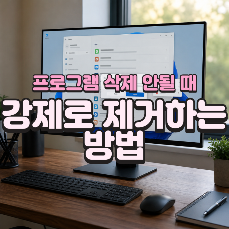 Windows 11 프로그램 삭제 안될 때 강제로 제거하는 방법, WinGet까지