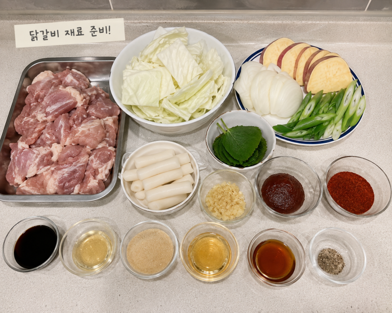 닭갈비 황금레시피, 닭다리살 부드럽고 양념 쏙 배게 볶는 법