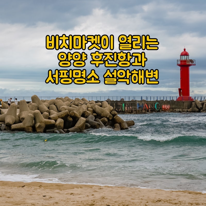 양양 가볼만한곳 비치마켓이 열리는 후진항과 설악해변 메타비치