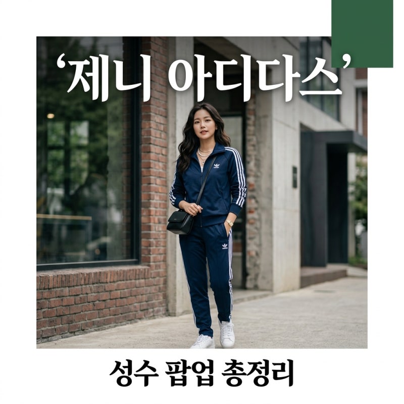 아디다스 제니 콜라보 성수 팝업 정보 및 제품별 특징 총정리