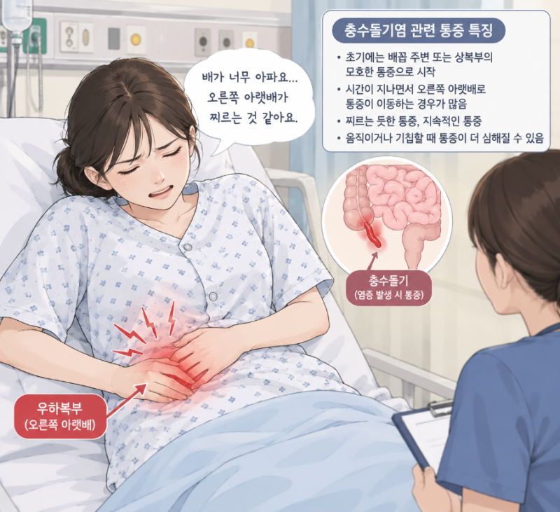 충수돌기염(맹장염) 증상부터 진단·수술 후 간호까지｜간호사가 알아야 할 핵심 정리