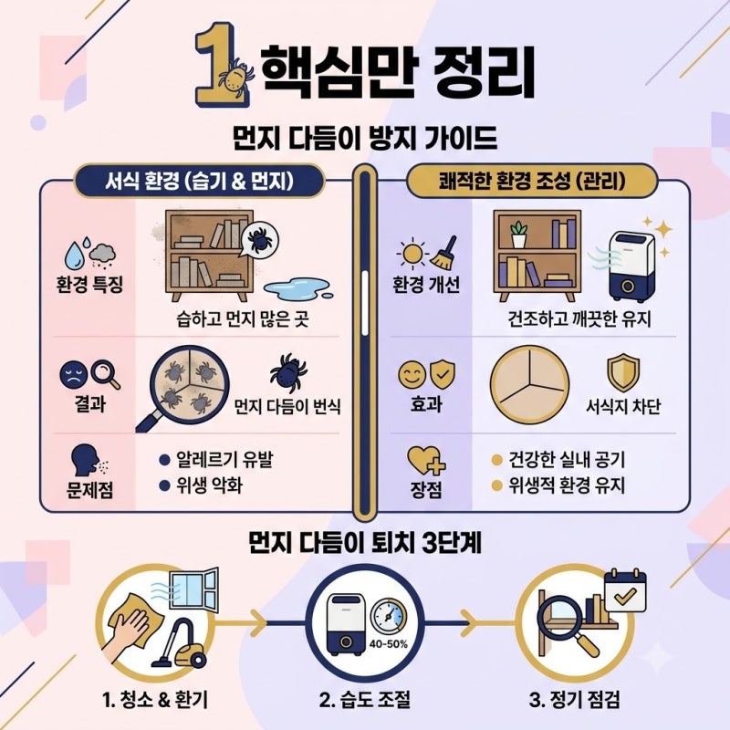 먼지 다듬이, 원룸 사는 자취생에게 필요한 예방법