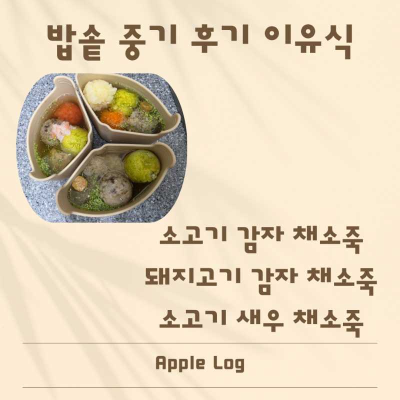 [밥솥이유식] 중기이유식 후기이유식 밥솥이유식 레시피 잘 먹는 아기 이유식 레시피