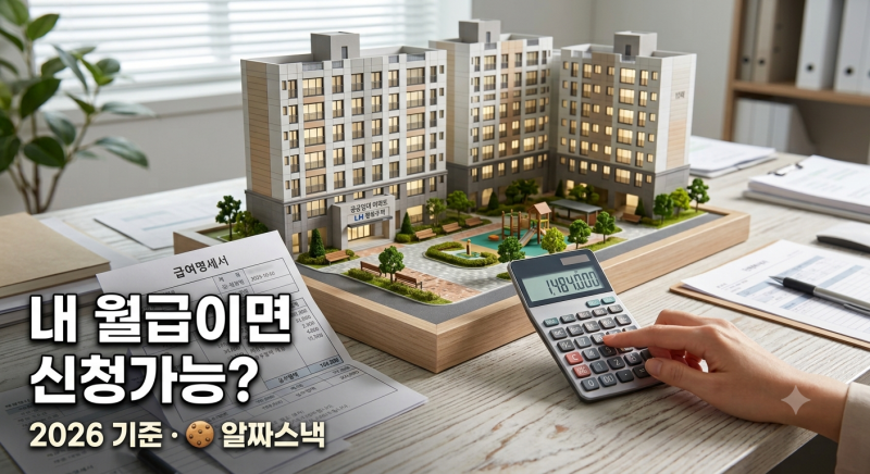 내 소득이면 행복주택·국민임대 신청 가능? 2026 소득·자산 기준 계산