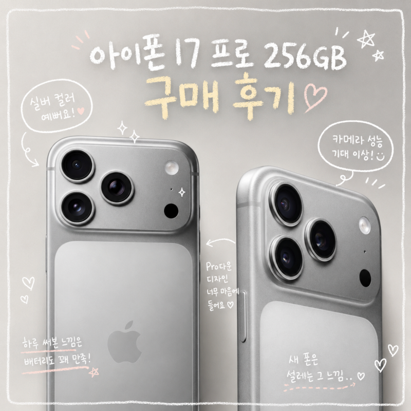 아이폰 17 프로 256GB 구매 후기! 14 프로에서 바꿔보니 달라진 점 + 기기값 84만원