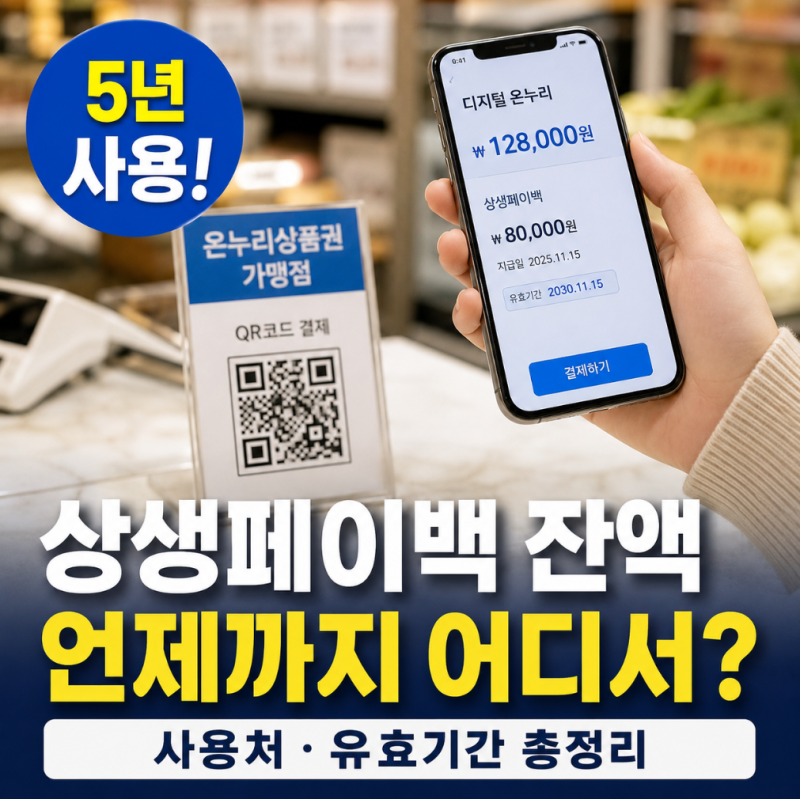 상생페이백 잔액 사용처, 유효기간은?