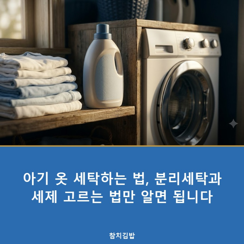 아기 옷 세탁하는 법, 분리세탁과 세제 고르는 법만 알면 됩니다