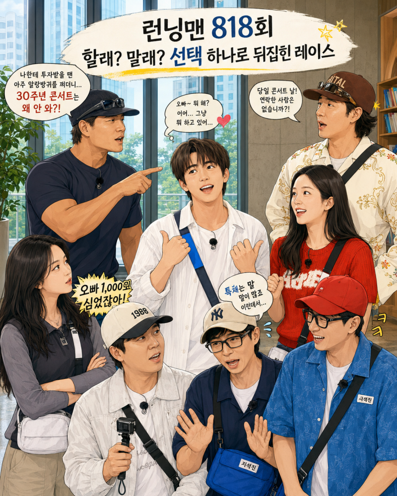 《Running Man》第818集評論，金元勳、權恩妃「做不做？」一個選擇顛覆了比賽