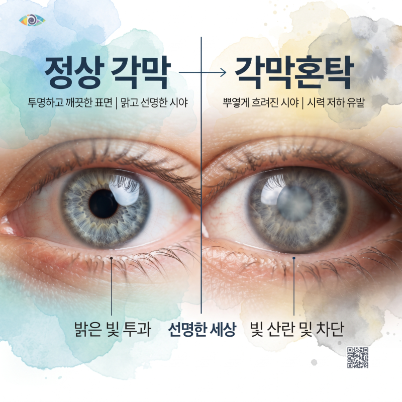 각막혼탁 원인 증상 치료 시력 회복 가능한 해결 방법 정리
