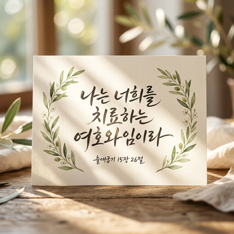 몸과 마음이 아플 때 치유와 평안을 주는 성경 구절 5가지