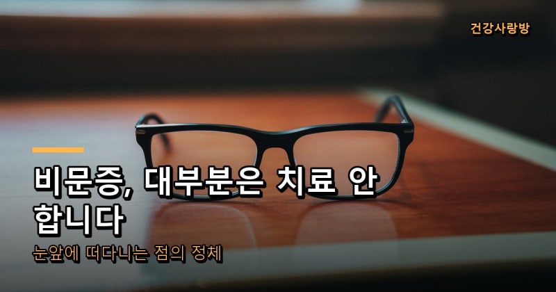 비문증 없어지나요, 대부분은 치료 안 합니다 (바로 안과 가야 하는 5가지 신호)