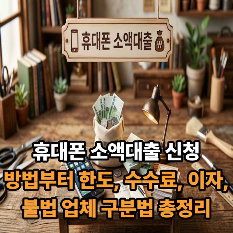 휴대폰 소액대출 신청 방법부터 한도, 수수료, 이자, 불법 업체 구분법 총정리