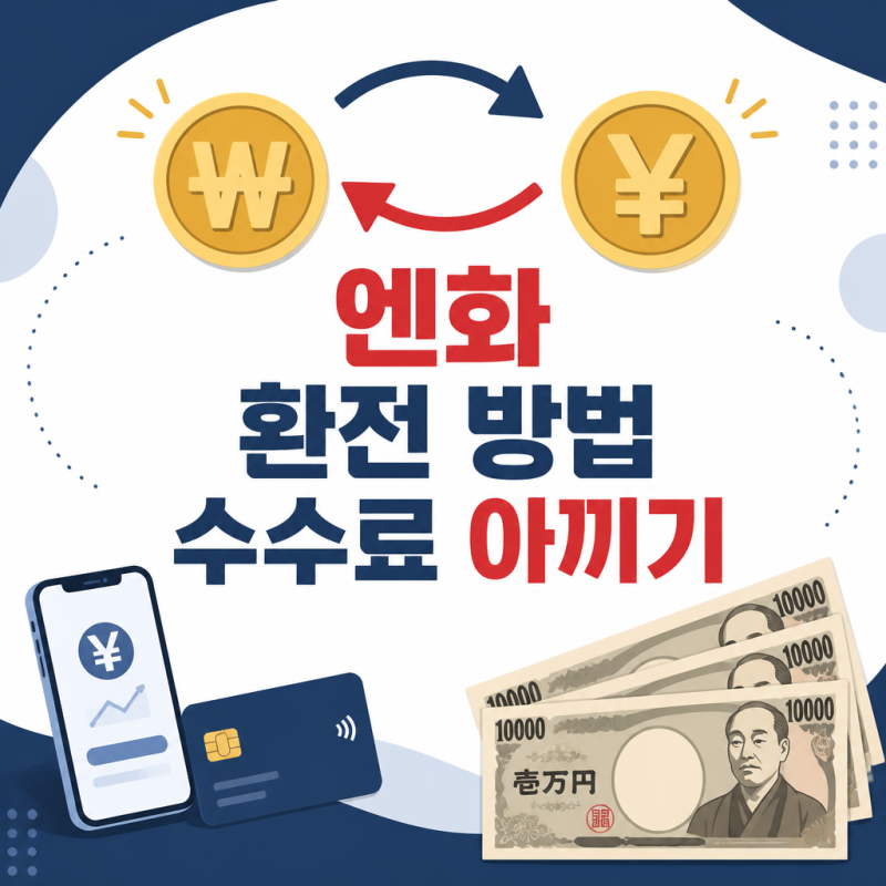 엔화 환전 방법과 수수료 아끼는 법, 우대 100% 받는 순서