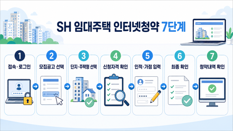 SH 임대주택 신청방법｜인터넷청약 절차·자격조건과 소득·자산 기준은?