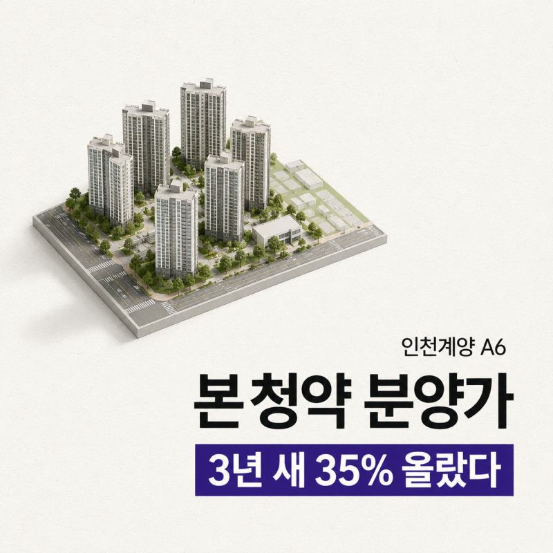 3기 신도시 인천계양 분양가 공개, 청약 일정부터 입주까지 한눈에 정리