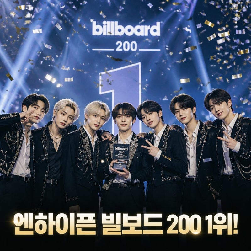 ENHYPENがビルボード200で1位、デビュー6年目で初の頂点という快挙