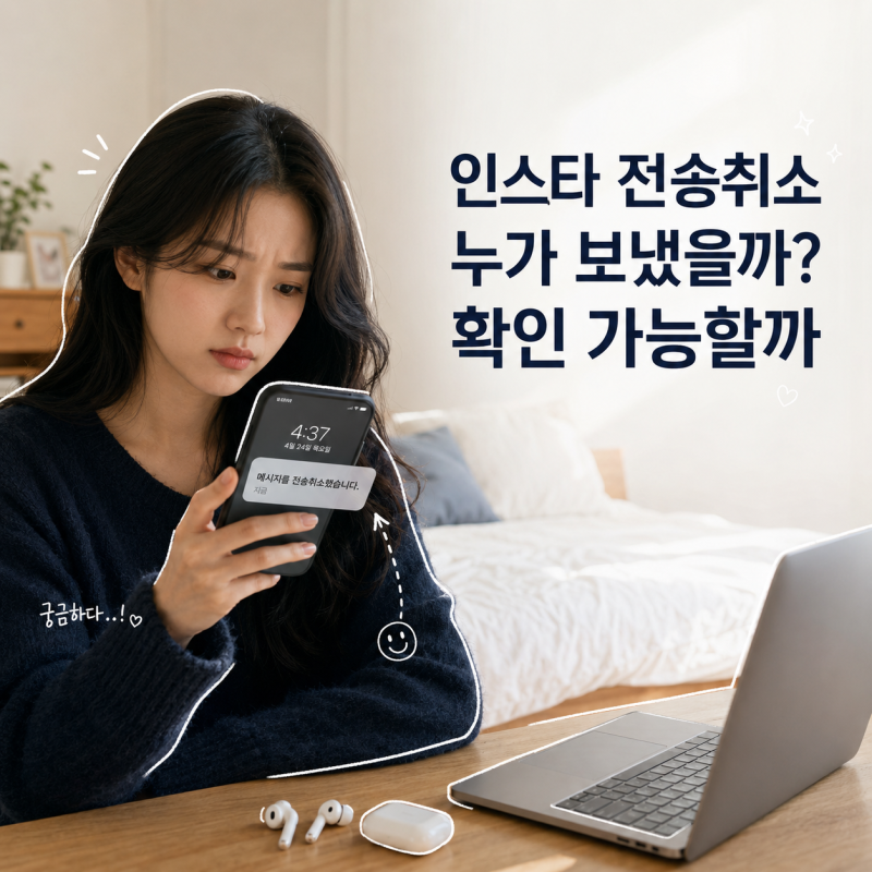 인스타 전송취소 된 메시지 상대방 찾을 수 있나요? 확인 가능한 경우