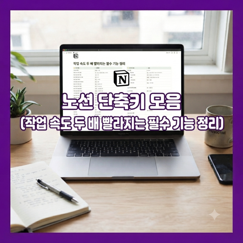 노션 단축키 모음 작업 속도 두 배 빨라지는 필수 기능 정리