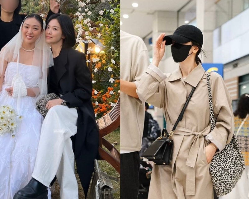 에르메스 들던 송혜교가 절친 결혼식에도 맨 3만원대 가방의 정체