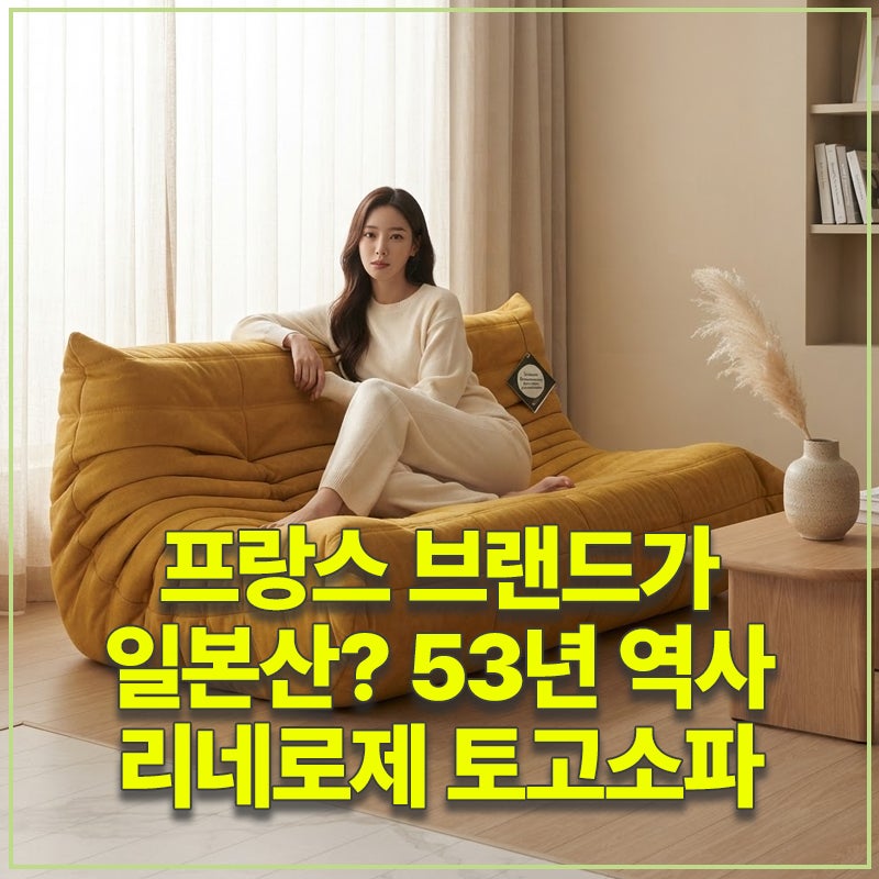 프랑스 브랜드가 일본산? 53년 역사 리네로제 토고소파