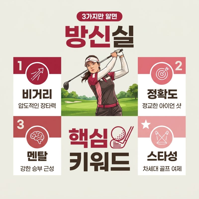 방신실, 시원한 드라이버 vs 정교한 퍼트 지금 고른다면 어느 쪽일까