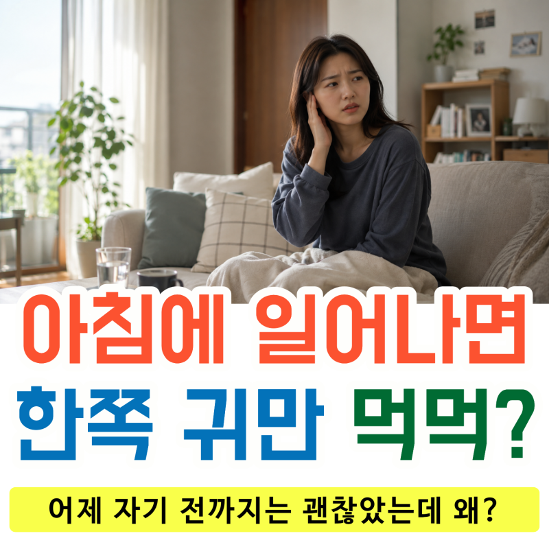 귀가 먹먹한 이유, 아침에 일어나면 한쪽 귀만 막힌 느낌?｜광주 베스트 이비인후과