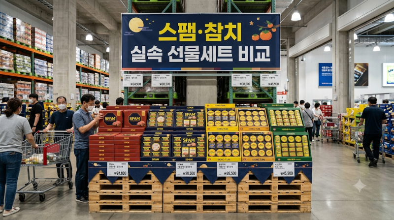 자취생·주부 취향저격! 코스트코 스팸·참치 명절 선물세트 (1~5만원대 실속형)