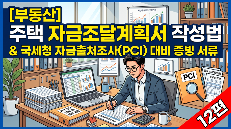 [부동산] 주택 자금조달계획서 작성법과 국세청 자금출처조사(PCI) 대비 증빙 서류 (12편)