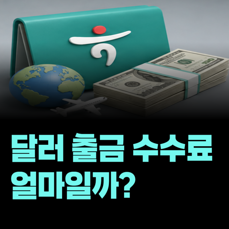 하나은행 외화통장에서 달러 현금 출금하는 방법과 수수료