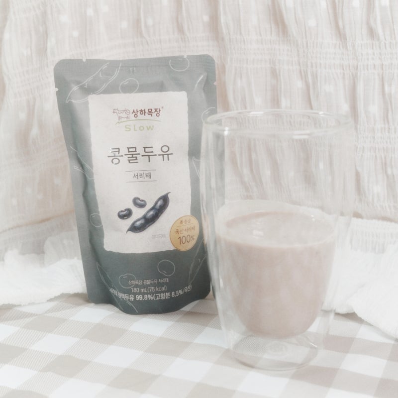 매일유업 상하목장 콩물두유 서리태 무가당 다이어트 한 끼 간식 추천
