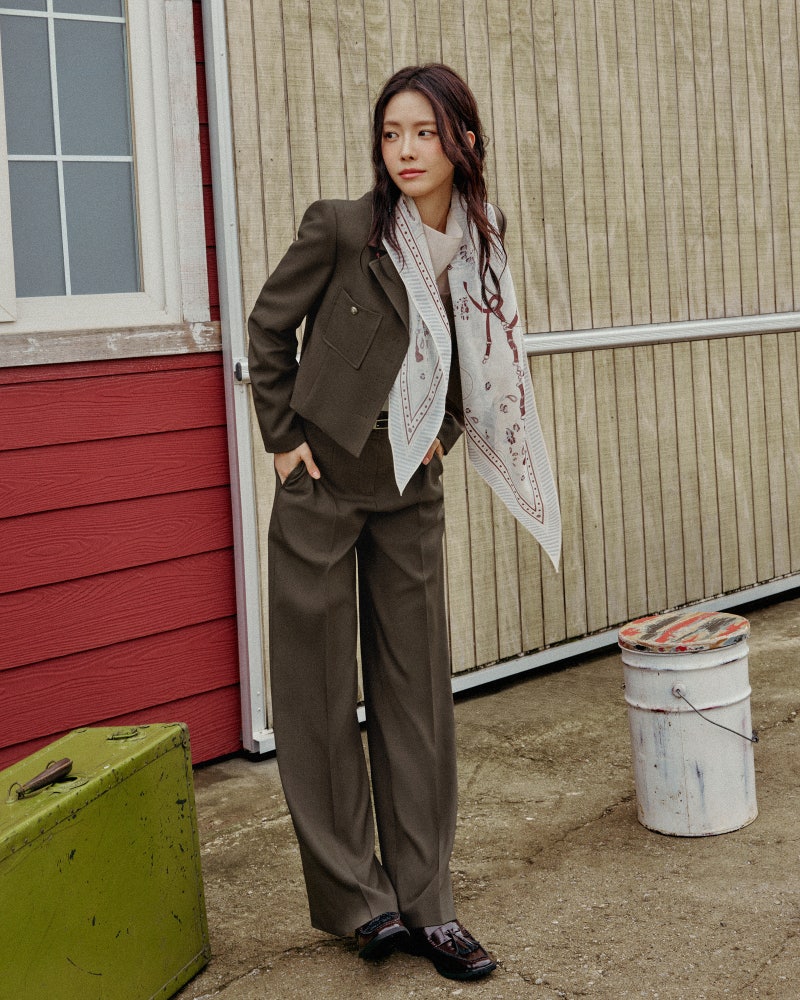 손나은 가을 화보 패션! 제이제이지고트(JJ JIGOTT) 26 FALL 캠페인/ 여자 가을 크롭 자켓, 블라우....