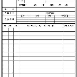 [이력서다운로드]이력서 다운로드 방법 3가지 (사람인·잡코리아·무료 서식)