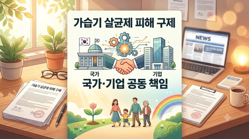 가습기 살균제 피해, 내달부터 구제 시작 (국가·기업 공동 책임)