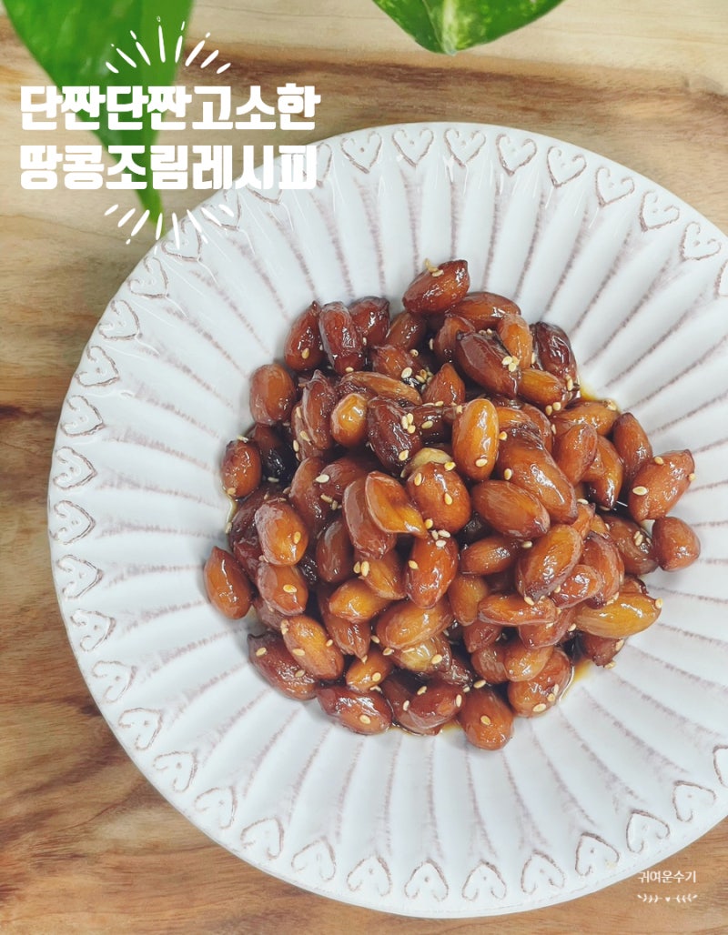 땅콩조림 레시피 삶은 땅콩으로 만드는 고소한 생땅콩조림만드는법 땅콩자반