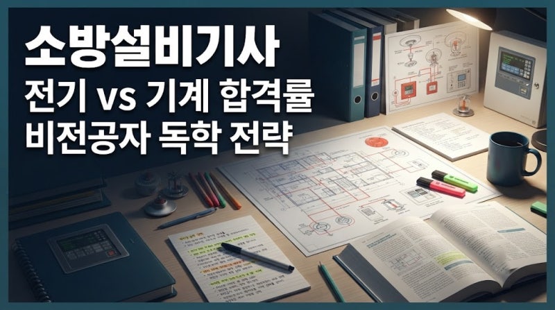 소방설비기사 합격률 전기 기계 차이 분석 비전공자 독학 전략