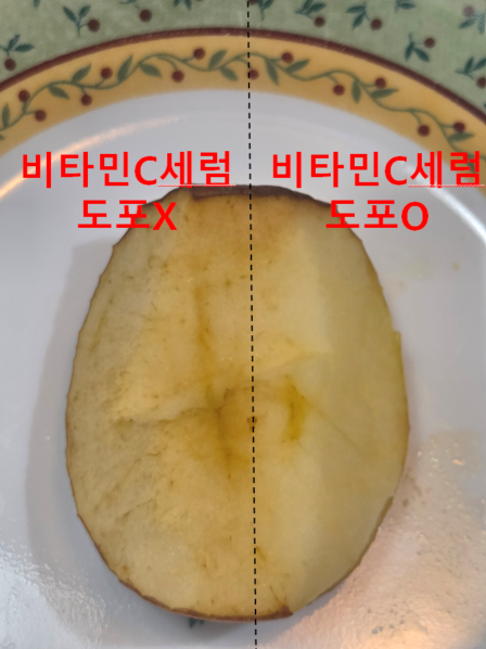 사과 갈변 실험으로 알아보는 비타민 C 항산화의 중요성｜아티스트리 스킨 뉴트리션 비타민 ....
