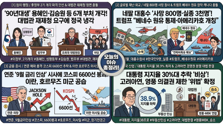 오늘의 키워드 - 2026년 8월31일