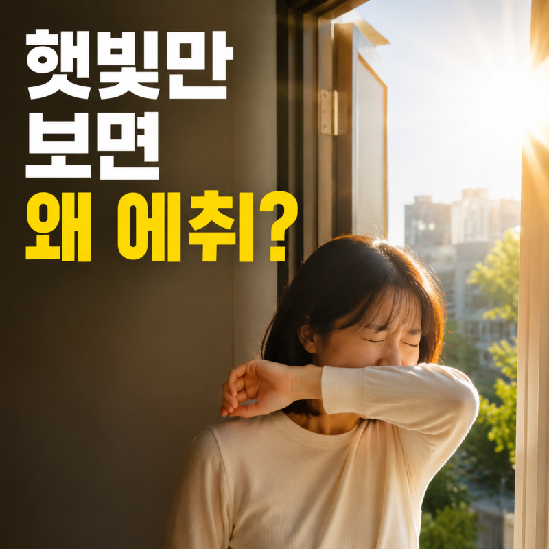 햇빛 보면 “에취”… 코가 아니라 눈 때문에 하는 광반사 재채기