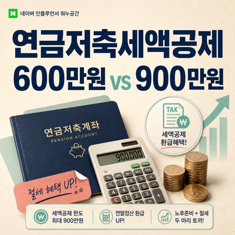 연금저축세액공제 한도 600만원, IRP까지 하면 왜 900만원일까
