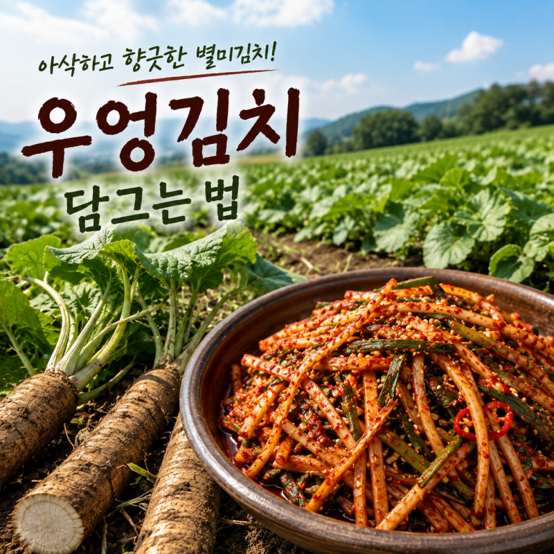 아삭하고 향긋한 우엉김치 담그는 법