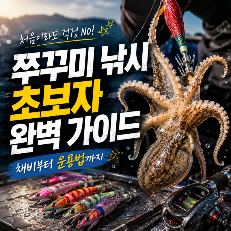 낚시가이드 실전정보: 쭈꾸미 낚시 초보자 가이드 처음이라면 이것만 알고 가세요!