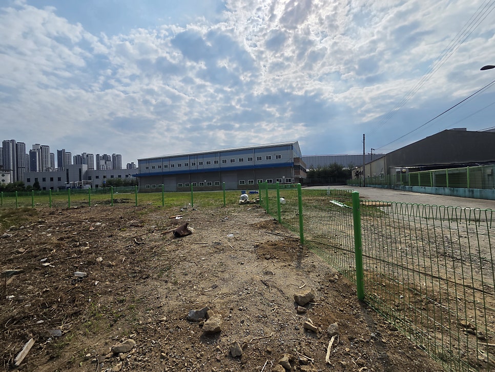 평택휀스 공장부지 총길이 300M 공터 펜스 설치