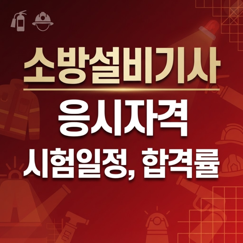 소방설비기사 자격요건 만들기 및 시험일정 정리!