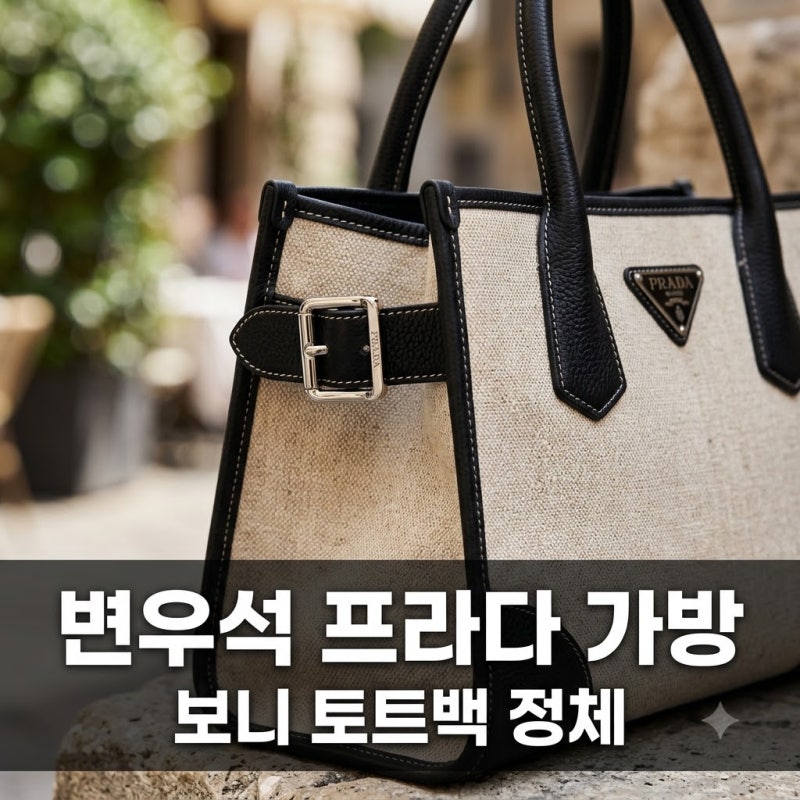 변우석 575만원 프라다 가방 정체, 보니 린넨 토트백 가격 특징 정리