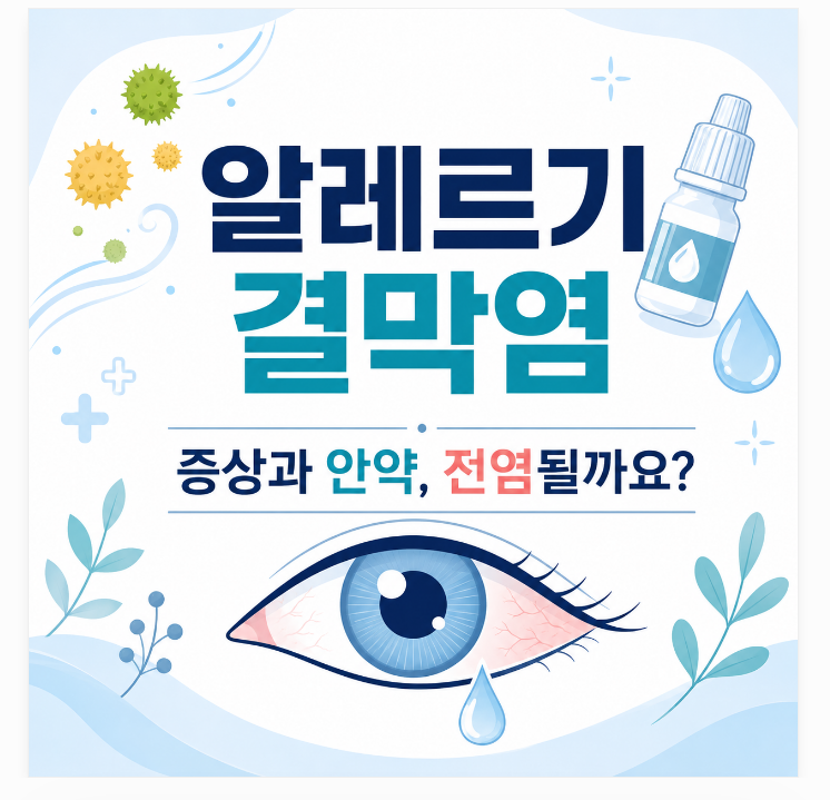 알레르기 결막염 증상과 안약, 전염될까요?