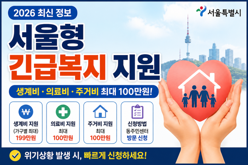 서울형 긴급복지 지원 조건과 신청방법｜생계비·의료비·주거비 정리