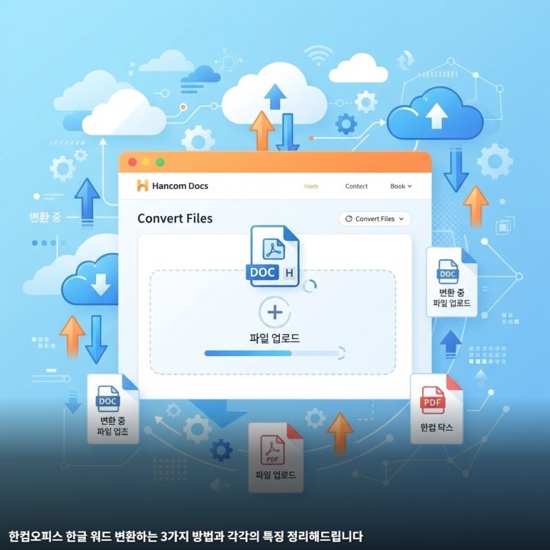 한컴오피스 한글 워드 변환하는 3가지 방법과 각각의 특징 정리해드립니다